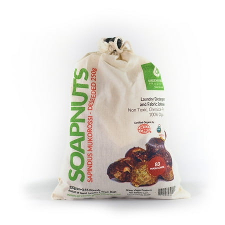 Soap Nuts Deseeded 250 Gram Bag (.55 lbs) 83 wash loads