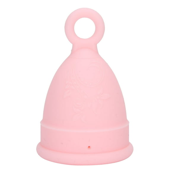 Copa menstrual de silicona para mujer, suave, elástica, reutilizable, herramienta para el cuidado corporal femenino, rosa, L