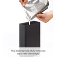 thumbnail image 4 of Yamazaki Home  Rectangle Shower Dispenser - Three Styles, ABS Plastic, Conditioner, 24 fluid oz., 700 ml Black, 4 of 7