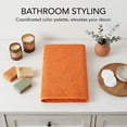 thumbnail image 2 of REGALWOVEN Cute Embroidery Cotton Bath Towels, 1 Pack Soft and Absorbent Oversized Towel for Home, Hotel, Spa, Gym Ice Lolly Orange 55" x 28", 2 of 7