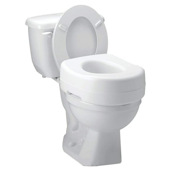 YfulYde Toilet Seat Riser - Adds 5 Inch of Height to Toilet - Raised Toilet Seat With 300 Pound Weight Capacity - Slip-Resistant (White)