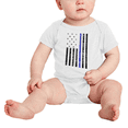 thumbnail image 2 of American Flag Blue Line Cute Baby Clothing Bodysuits Boy Girl Unisex, 2 of 5
