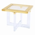 thumbnail image 2 of Pasargad Home Vicenza Collection Lucite White Side Table, 2 of 2