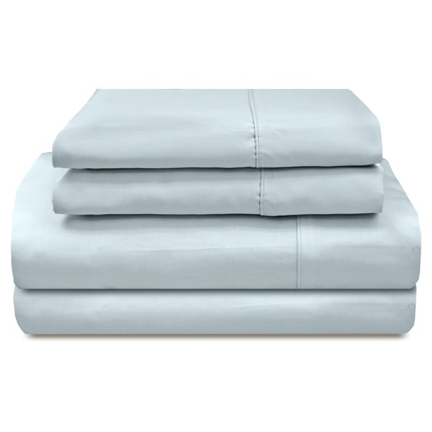 300 Thread Count Solid Sateen Egyptian Cotton Pillowcases Set of 2 by