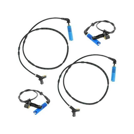 ABS Wheel Speed Sensor Set 4 Piece - Compatible with 2001 - 2005 BMW 325i 2002 2003 2004