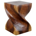 thumbnail image 2 of Strata Furniture 20x14" Table d'Appoint en Noyer avec Grand Twist, 2 of 6