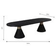 thumbnail image 2 of Rishi Black Rope Oval Table, 2 of 4