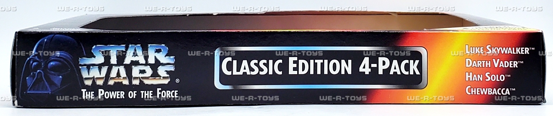 Star Wars Power Of The Force Classic Edition 4 Pack - Esclusiva Toys R Us - Darth Vader, Luke, Han Solo E Chewbacca Con Cards Topps