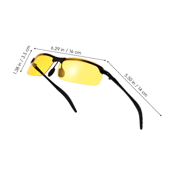 BESTYASH Yellow Lens Night Driving Glasses for Men Lightweight Plastic Anti Glare Sunglasses