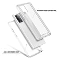thumbnail image 3 of Nagebee Case for Samsung Galaxy Note 20 5G, Full-Body with Front PC Frame Shockproof Protective Bumper Cover, Impact Resist Durable Phone Case (Clear), 3 of 6