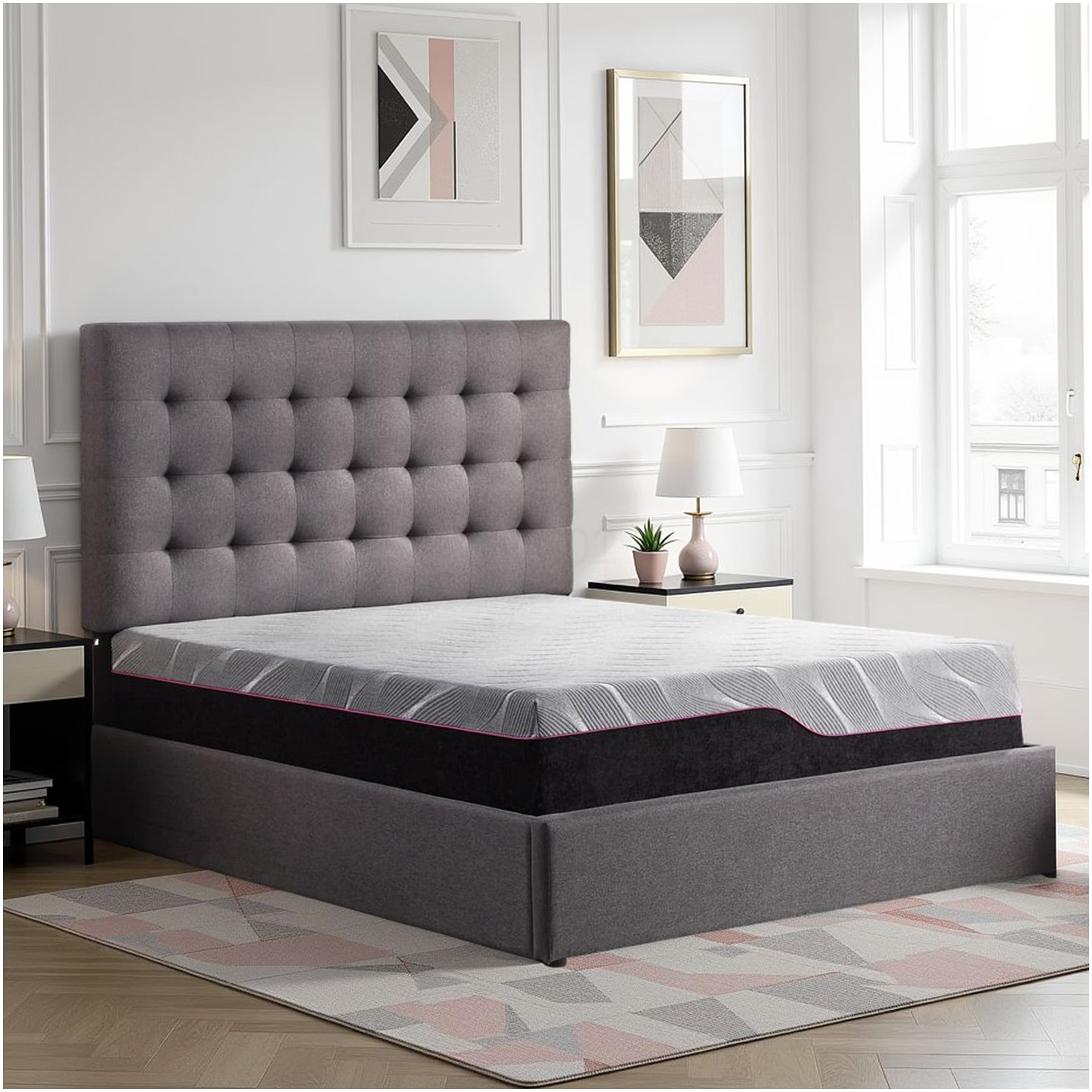 11" King Size Cooling Gel Memory Foam Mattress, Medium Firm Support, CertiPUR-US Certified, Copper Infused for Temperature Regulation & Pressure Relief