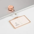 thumbnail image 2 of Aluminum Alloy Card Holder With ABS Retractable Badge Reel For Credit ID Cards Business Work 1 Pcs, 2 of 6