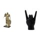 thumbnail image 1 of Figura De Caballero Nórdico En Resina, Arte Abstracto, Adorno, Escultura Para Escritorio, Armario, Mesa De Oficina, Centro De Mesa, Entrada, Estatua Con Gesto De Mano De Roca, Artesanía, 1 of 8