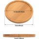 thumbnail image 2 of Posavasos redondos de bambú de 15 cm, 2 piezas, posavasos redondos de bambú para macetas, posavasos decorativos naturales, bandeja para tazas, macetas de vidrio para plantas, jardín, 2 of 4