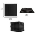 thumbnail image 2 of 2025 New! Acoustic Foam Panels Wedges 24 Pack 1 x 12 12inch Studio Sound Absorbing Tiles Recording Ceiling, 2 of 7