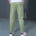 thumbnail image 6 of JUMEYU Baby Boy Pants Boys and Toddlers' Uniform Straight-Fit Flat-Front Chino Khaki Pants 4T 5T (Light Green,4-5 Years), 6 of 8