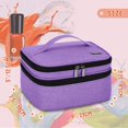 thumbnail image 5 of LUXJA Estuche de transporte para esmalte de uñas - Capacidad para 30 botellas (15 ml - 0,5 fl.oz), organizador de doble capa para esmalte de uñas y juego de manicura, morado (solo bolsa), 5 of 5