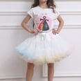 thumbnail image 3 of WOYY Little Girls Princess Layered Tulle Skirt Party Dance Ballet Tutu Skirt, Sizes 4-6, 3 of 4