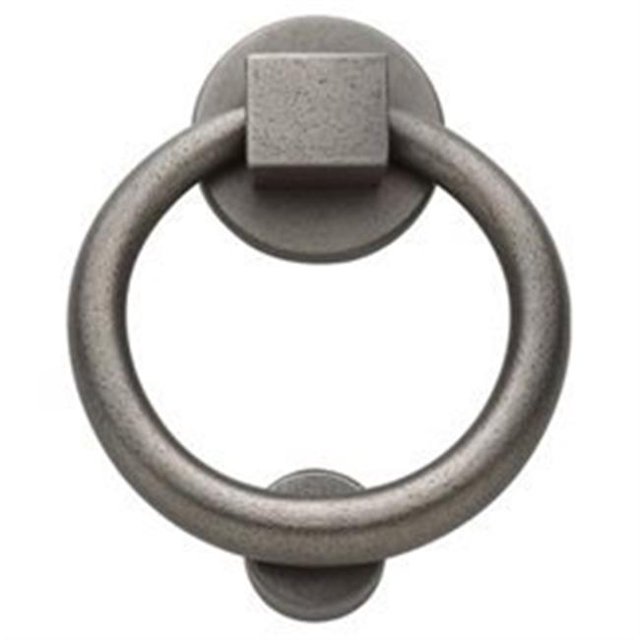 Baldwin 0195452 Ring Door Knocker Distressed - Antique Nickel