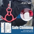 thumbnail image 2 of Dispositivo de aseguramiento para descender Rescue Figure 8, aluminio 50KN AOKWIT, 2 of 9