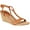 Brown, variant on Style & Co. Womens Mulan Faux Leather Wedge Sandals