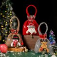 thumbnail image 4 of Fairnull Christmas Candy Gift Tote Bag Adorable Design Xmas Style Create Atmosphere Festive Drawstring Gift Bag, 4 of 9