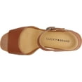 thumbnail image 4 of Women's Lucky Brand Zashti Wedge Sandal Latte Vegetable Tumbled Leather 9.5 M, 4 of 5