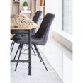 thumbnail image 3 of Moe's Home Collection Chaise de Salle à Manger Morrison, Gris (Ensemble de 2), 3 of 10