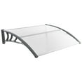 thumbnail image 4 of Amijoy 48" x 40" Window Outdoor Awning Door Canopy Exterior Awning Canopy ，All-Weather, Durable Gray, 4 of 8