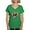 Irish Green, variant on CafePress - Mona Lisa Dog T Shirt - Women's V-Neck Dark T-Shirt