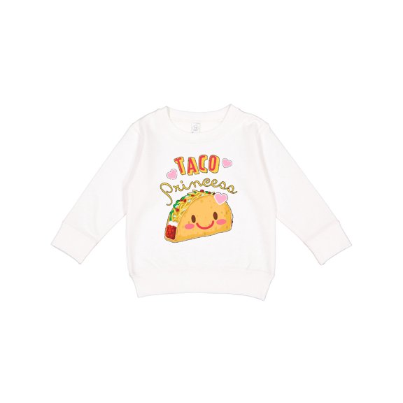 Inktastic Taco Princess Cute Taco Toddler Sweatshirt