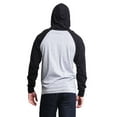 thumbnail image 6 of G-Style USA Men's Lightweight Contrast Raglan Sleeve Pullover Hoodie Sweatshirt MH13114 - Heather Gray/Black - X-Large, 6 of 6