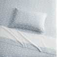thumbnail image 2 of Brielle Home Flannel Sheet Set 100% Cotton with Elastic Deep Pockets, King, Sheep Light Blue, 2 of 3