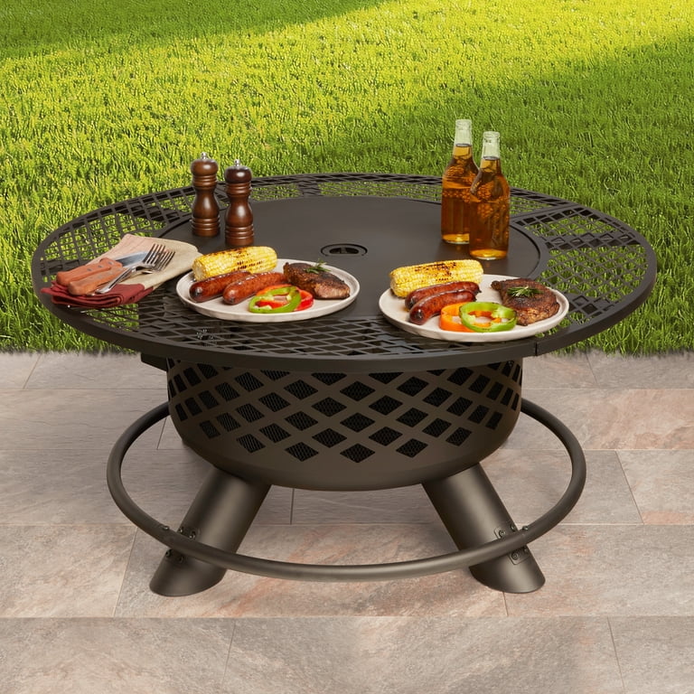 Mainstays 40-inch Wood Burning Ranch Fire Pit with Removable