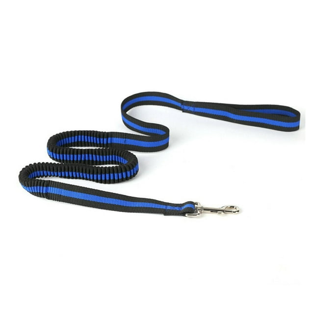 Laisse pour Animaux Mains Libres Élastique pour Chien pour Course Randonnée Jogging Réveil (Bleu)