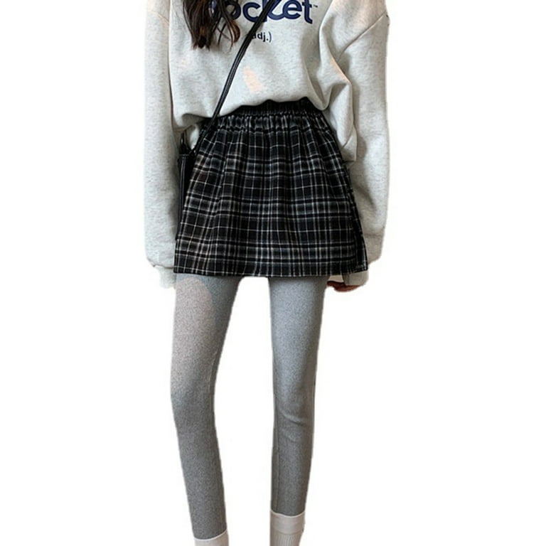 Black and white sales checkered skirt extender