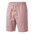 thumbnail image 6 of LONKITO Mens Casual Shorts with Pockets Classic Slim Fit Summer Shorts Elastic Waist Drawstring, 6 of 7