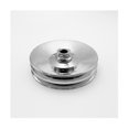thumbnail image 3 of Chrome Double Groove Power Steering Pump Pulley Key Way For Bbc Chevy 350 454 26028613, 3 of 5