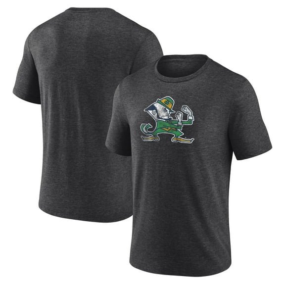 Men's Charcoal Notre Dame Fighting Irish Classic Primary Tri-Blend T-Shirt
