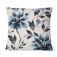 thumbnail image 3 of Designart "Ferns Monochrome Damask Harmony" Floral Printed Throw Pillow, 3 of 5
