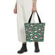 thumbnail image 5 of Fotbe Santa Hat Joy Green Festive Bolsa de Playa con Estampado, Bolsa de Hombro, Bolsa de Mano Espaciosa, Bolsa de Viaje Ligera, Bolsa de Compras Versátil, 5 of 6