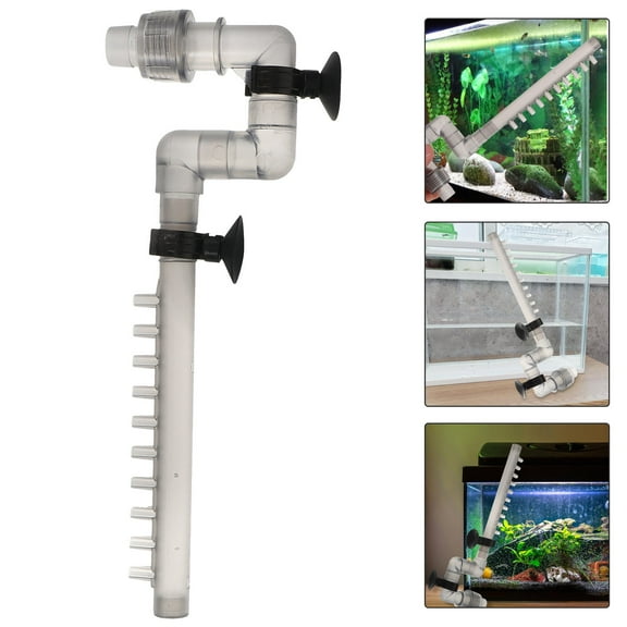 BESTYASH Grey ABS Aquarium Outflow Tube, and Easy to Install, 1 Set for Fish Tank Water
