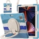 thumbnail image 2 of Funda con soporte de anillo ajustable para iPad de 9,7 pulgadas (2018) con correa para el hombro, gran soporte de anillo ajustable, protección contra golpes., 2 of 5