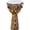 14 x 26 in., variant on Kente Cloth Key-Tuned Djembe with Synthetic Head