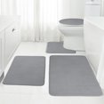 thumbnail image 6 of Christmas Under 10 EDHITNR Bathroom Set, Memory Foam Bath Mat 4 Set Bathroom Rugs For 4 Pcs Toilet Mats Universal Soft Comfortable Water Absorption Non-Slip Thick, 6 of 7