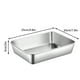 thumbnail image 5 of Caja De Preparación De Acero Inoxidable, Recipiente Rectangular Para Alimentos, Apto Para Refrigerador Y Horno, Tapa Transparente Para Mantener La Frescura, 5 of 9