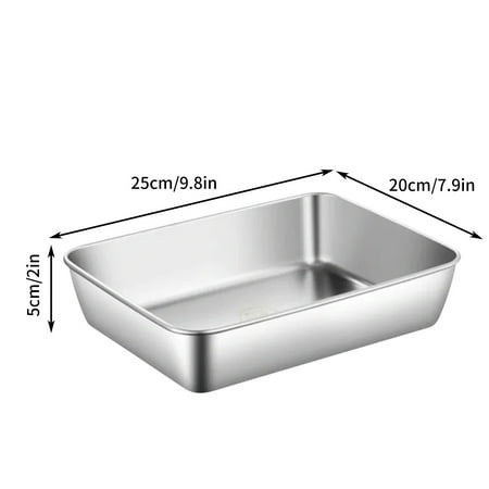 

Isvgxsz 2024 New Clearance Kitchen Utensils Set Stainless Steel Food Preparation Box Refrigerator Preservation Box Sub Hot Pot Side Dish Box Rectangular Outdoor Cooking Picnic Box Kitchen Decor