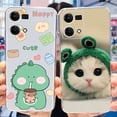 thumbnail image 2 of OPPO Reno7 4G Cute Cat Dinosaurio Patrón Teléfono Carcasa Reno 7 CPH2363 Funda De Silicona Suave TPU Gao Jiahui unisex, 2 of 2