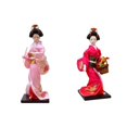 thumbnail image 1 of Athleticsshop2018 2 Piezas Muñeca Geisha de Escritorio con Kimono Japonés de 11" Geisha Asiática rosa rojo rosa, 1 of 9