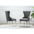 thumbnail image 3 of 6pc. White Marble Dining Set with Lazy Susan and Silver Stainless Steel, 3 of 3